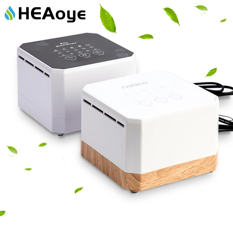 

Air Purifier for Home Office Ion Generator Active Carbon HEPA Filter Desktop Mini Air Ionizer Compact Air Cleaner