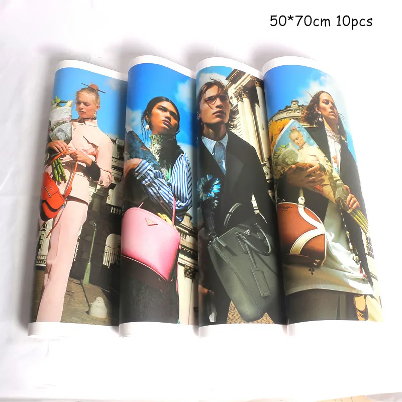 

10pcs New Flower Wrapping Paper Christmas Wrapping Paper Fashion Poster Bouquet Wrapping Paper Gift Wrap
