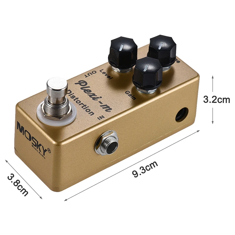 MOSKY 1 шт. CRAZY TONE RIOT Distortion Одиночная педаль эффектов для гитары True Bypass Guitar& 1 шт. Plexi-M электрогитара Distortion Ef