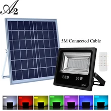 Applique murale LED colorée à énergie solaire, luminaire décoratif d'extérieur, idéal pour la rue ou la route, 7 couleurs 