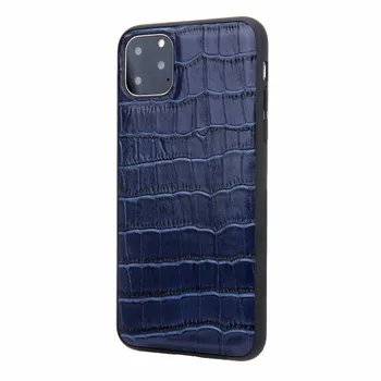 

Luxury Genuine cow leather Retro Crocodile pattern Protection back Cover Case for iPhone11 Pro Max For IphoneX XR XS MAX