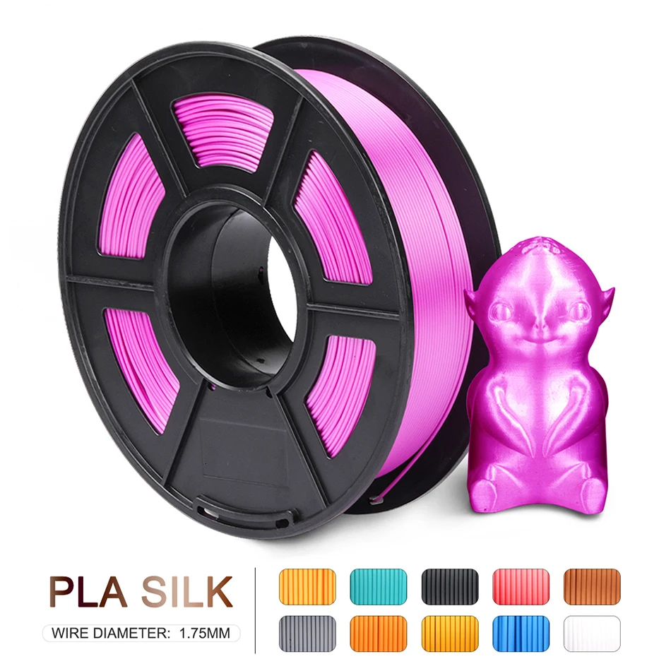 SUNLU Silk PLA Plus Filament 1,75 мм 1 кг близкий к шелковому эффекту 3d материал для печати 3d принтер Пластик PLA