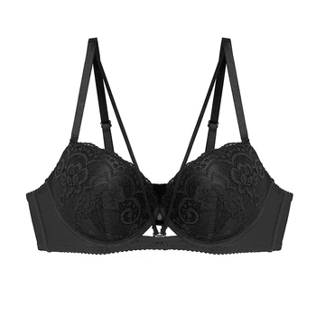 

BC Cup Push Up Bra Strappy Front Lace Bralette For Women Breathable Stylish Sexy Underwear Female Thin Comfort Plunge Intimates