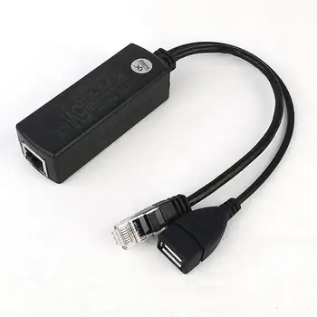 DSLRKIT-기가비트 액티브 PoE 분배기, 5V 5.2V 2.4A USB 유형 A 여성 오렌지 파이 802.3af