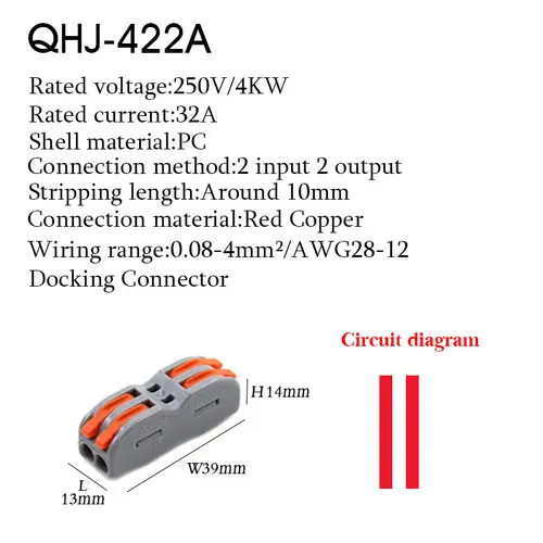 Wire Electrical Connectors Din Rail Type Fast Universal Compact Conductor Wiring Cable Connector LED Push-in Butt Terminal Block - Image 9
