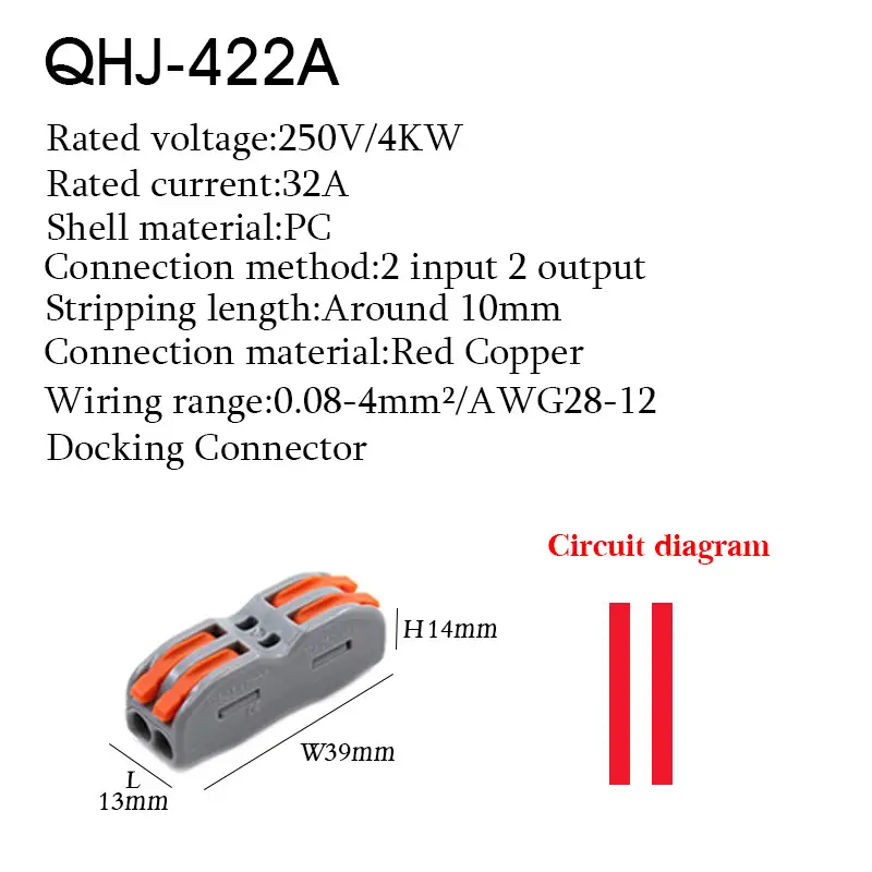 Wire Electrical Connectors Din Rail Type Fast Universal Compact Conductor Wiring Cable Connector LED Push-in Butt Terminal Block - Image 9