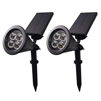 

4LED Solar Spotlight Garden Outdoor Lighting IP65 Landscape Yard Decor Lamp