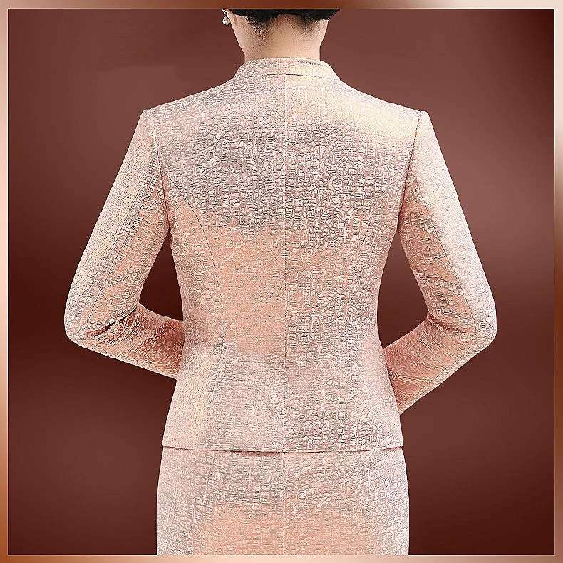 Lace Mother of the Bride Dresses Knee Length 2 Piece Jacket Wedding Party Groom Gown