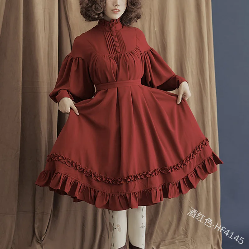 Vintage Gothic Lolita Dress College Palace Dress Lace Lantern Sleeve Party Sweety Lolita Halloween Vestidos Plus Size lolita dress lolita suspender dress lolita cosplay costumes suspender dress lolita skirt lolita blouses gothic gowns