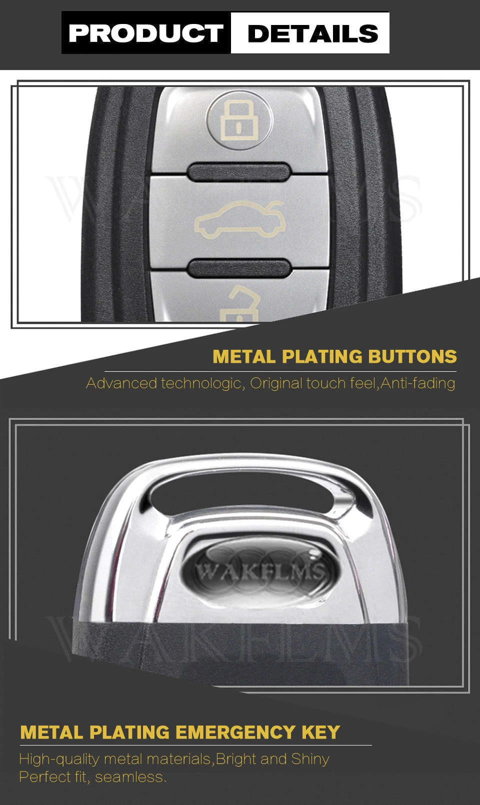 Smart Remote Car Key For Audi A4 S4 RS4 A5 S5 RS5 Q5 A7 A8 8T0 959 754 C 8K0 959 754 G 8T0 959 754 J 8T0 959 754 D IYZFBSB802