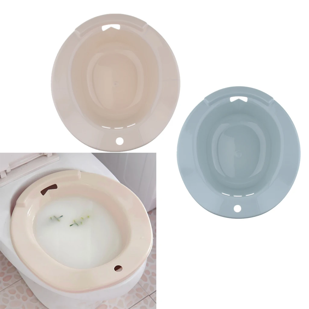 2Pcs Toilet Sitz Bath Hip Tub Flusher Bath Basin Bidet for Pregnant Women Postpartum Hemorrhoid Patients