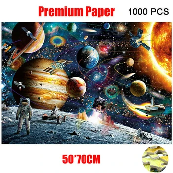 

1000 Pieces Jigsaw Puzzles Educational Toys Space Stars 70X50 CM Decompress Toys Puzzles Premium Quality