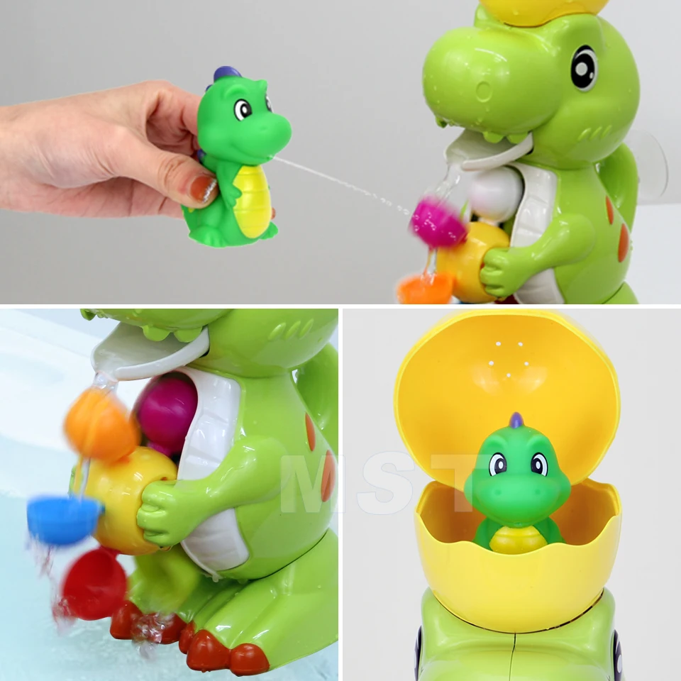 Brinquedos de Banho em Forma de Dinossauro para Crianças Jogo de Spray Água para Banho Brinquedos de Bebê Dinossauro de Desenho para Crianças 5 High Quality Brinquedos e hobbies