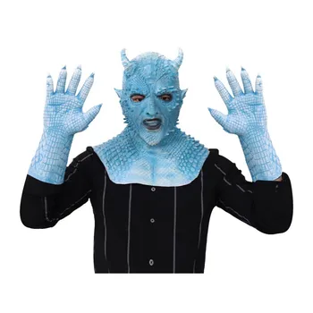 

Game Demon Mask Gloves Boss Belial Hood Claws King of Lies Mask and Gloves for Halloween Party Bar Entertainment Props