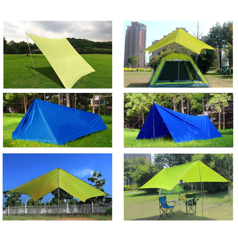 Водонепроницаемый тент солнцезащитный тент палатка с защитой от солнца брезент для наружного кемпинга пикника патио MF