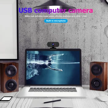 

Built-in Microphones Webcam Decoration 1080P FHD USB Webs Cameras School Office Working for Windows Android Linux