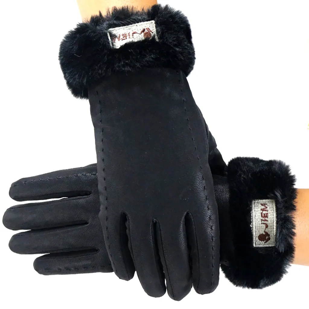 Новые женские зимние перчатки водонепроницаемые противоскользящие эластичные манжеты термальные мягкие льняные перчатки тактические для активного отдыха Handschoen@ 35