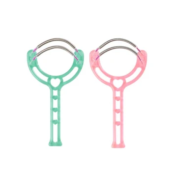 

Hair Removal Spring with Handle, Spring Facial Hair Remover, Removes Hair from Upper Lip, Chin, Cheeks and Neck, Pink, Green