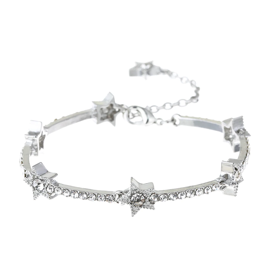 Bracelet Jewelry Adjustable Size Crystal Sky Star Fit Women Men