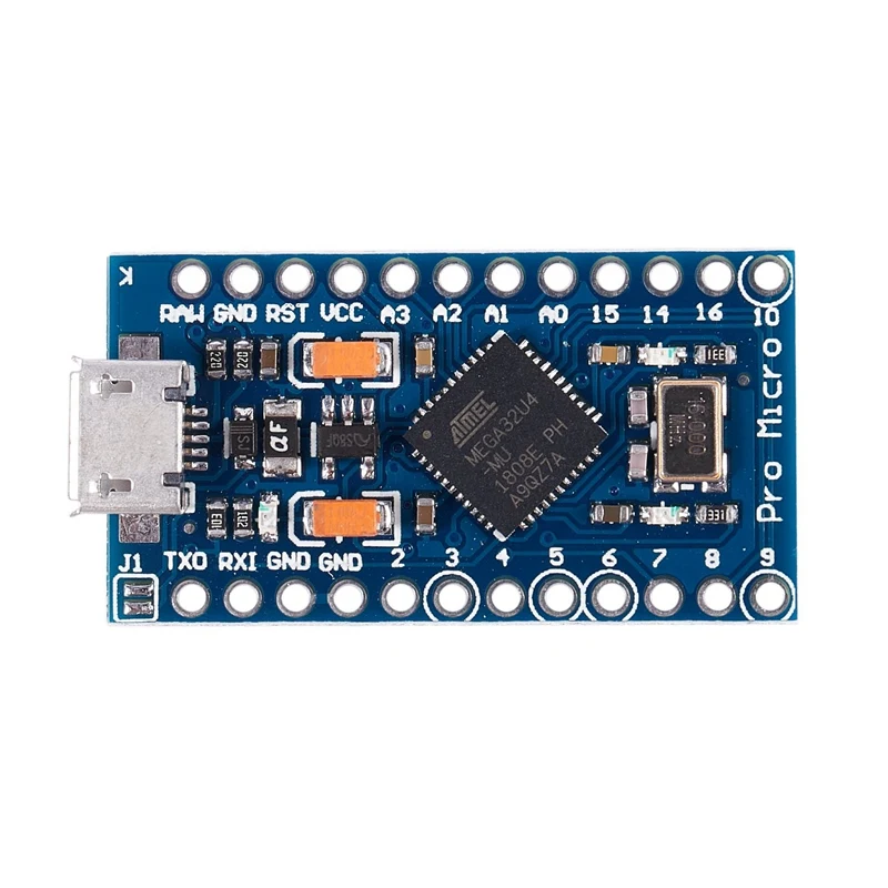 3 шт. Pro Mini ATmega32U4 5 В/16 МГц модуль Плата с 2 Ряд контактный разъем для Arduino Leonardo Заменить ATmega328 Arduino Pro Mini