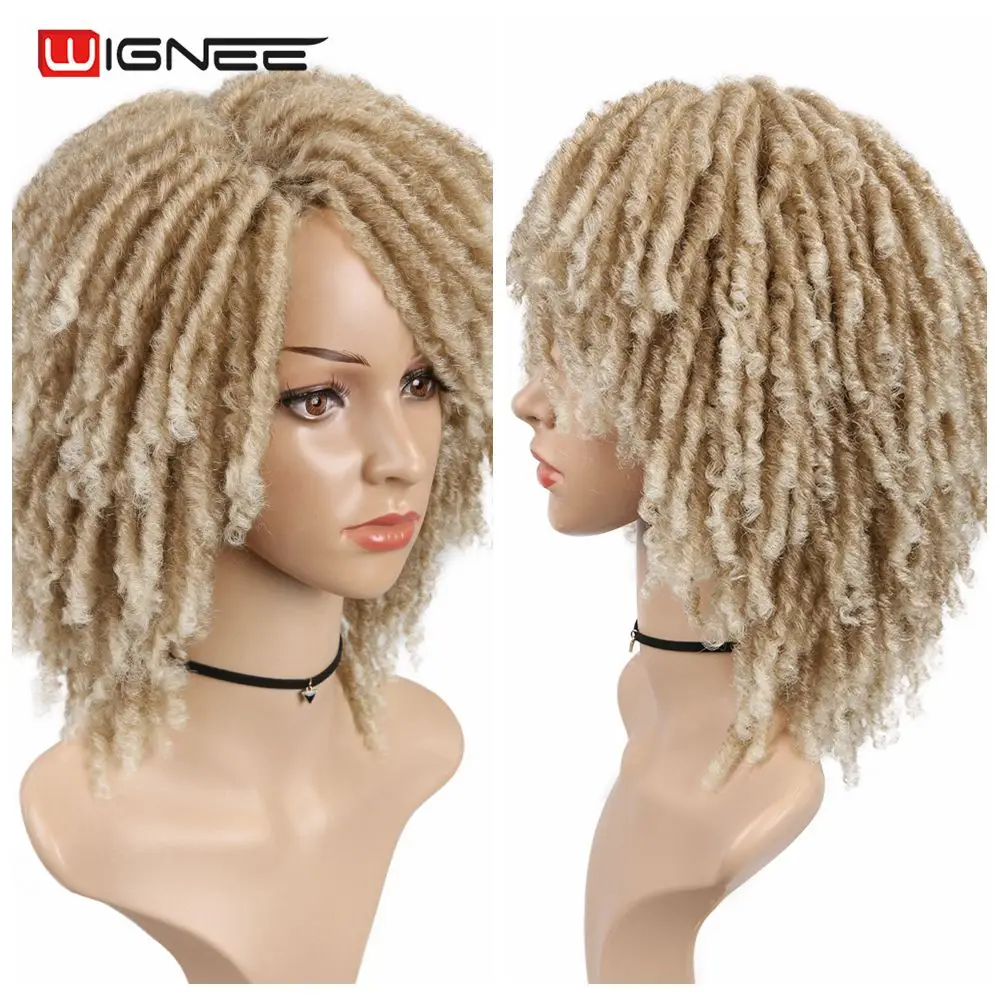 Perucas de cabelo encaracolado com franja de