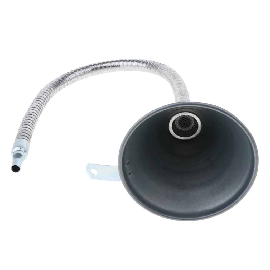 Long 24.8'' Flexible Extension Metal Funnel Nozzle for Cars and Motorcycles, Engine Oil, Liquid, Diesel, Kerosene and Gasoline