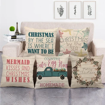 

45cm*45cm summer time design cushion cover linen/cotton sofa and seat pillow cover decorative pillow case