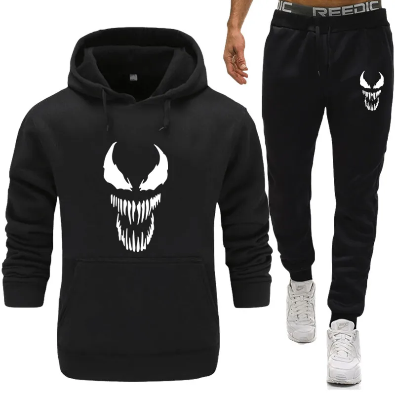 Костюм для бега venom мужской модный спортивный костюм штаны одежда спортзала