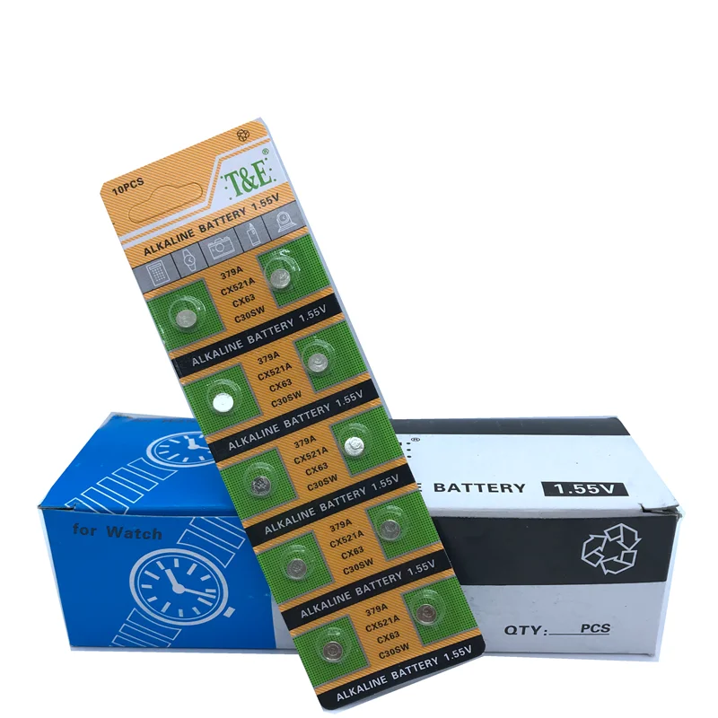 20 шт. 379 батарея AG0 LR521 521 1,55 в sr521sw CX63 часы кнопка батарея для часов игрушки Удаленная монета батарея дешево