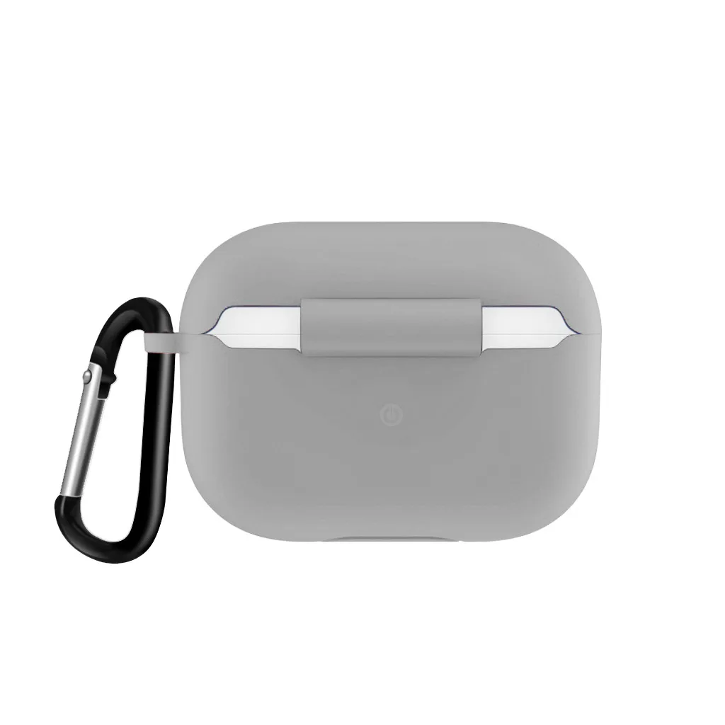 Силиконовый чехол для Airpods Pro, защитный кожаный чехол, беспроводной зарядный чехол для AirPods Pro, чехол для наушников, защита, 19NOV5 - Цвет: GY