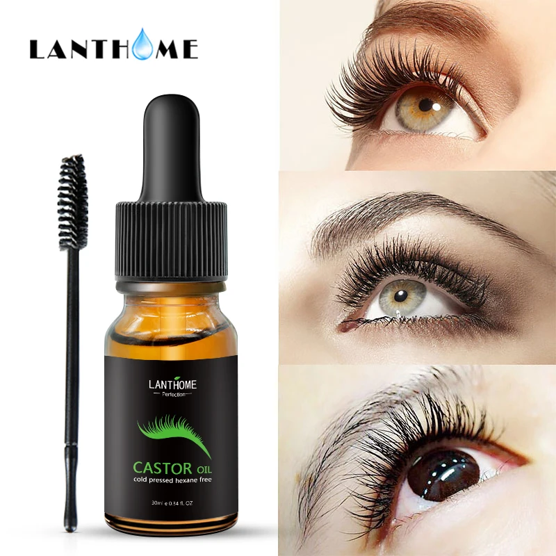 Oil LANTHOME Castor for Hair Eyelash Lifting Eyelashes Thick Eyebrow Growth Enhance Eye Lashes Serum        es_voghion.com