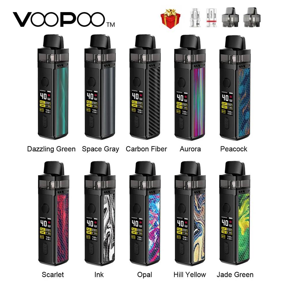 

NEW Original VOOPOO VINCI Mod Pod Vape Kit with1500mAh Battery & 5.5ml Pod & 0.96 inch TFT Color Screen Ecig Vs Drag Nano/Shogun
