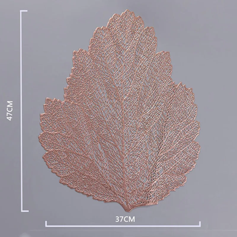 Кухня Рождество Домашний Декор ПВХ салфетки под чашки для обеденных настольные подставки лист лотоса пальмовый лист моделирование завод кофе настольные коврики