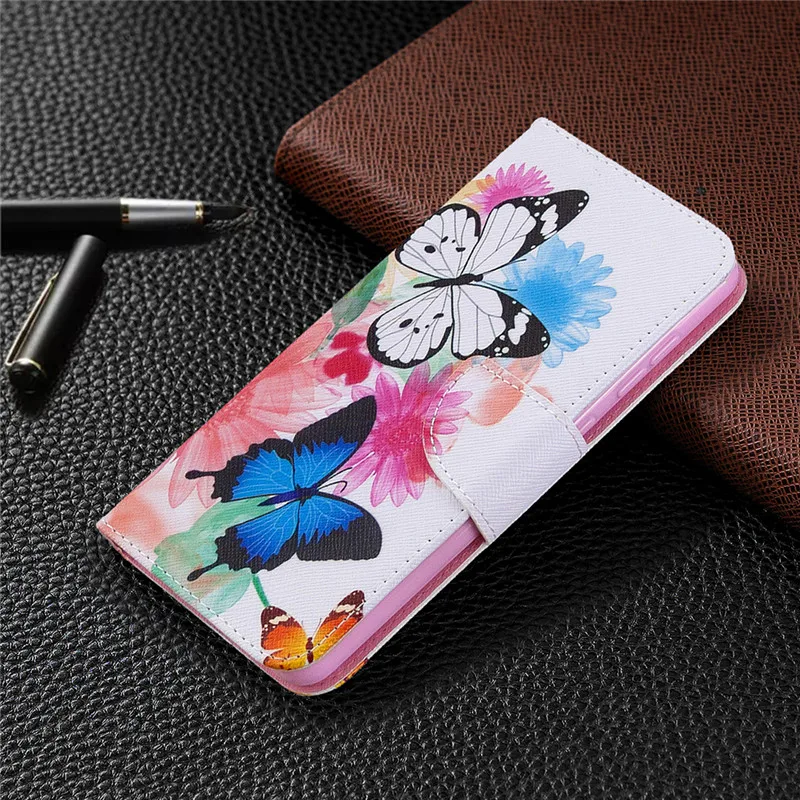 Leather Magnetic Flip Wallet Phone Case Cover - Premium  with Card Slots and Stand