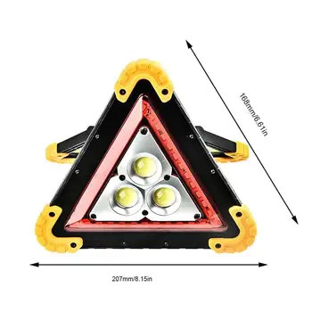 

Foldable Windproof Reflective Safety Triangular Warning Sign for Traffic Accident Broken Car Tripod Dangerous Fault Stop Sign