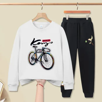 

ZWY446 Toddler Boys Clothing Set Autumn Children Girls Sports O-neck Clothes Sets Baby Boy Splice Shirts Pants Clothes Suits