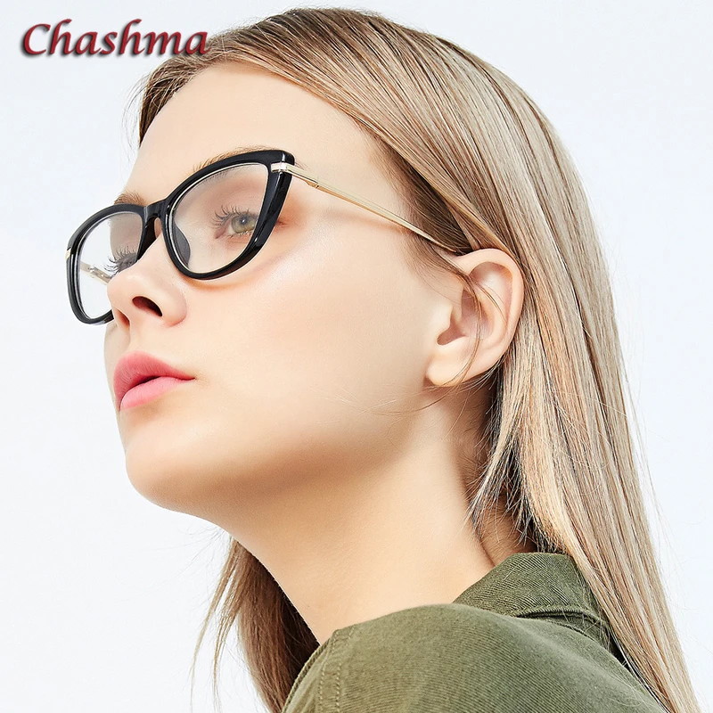 Женская оправа для очков Chashma очки кошачий глаз студентов модные по