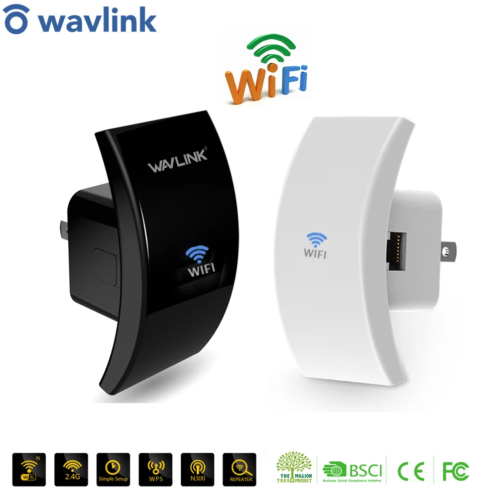Портативный Wi Fi репитер 300 Мбит/с 2 4 ГГц 802.11N/B/G|Беспроводные роутеры| |
