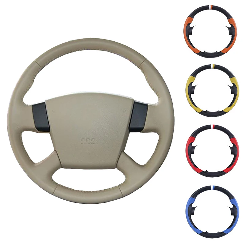 Черный чехол на руль из искусственной кожи ручной работы для Nissan Teana 2003-2008 старая модель Teana Renualt samsung SM5