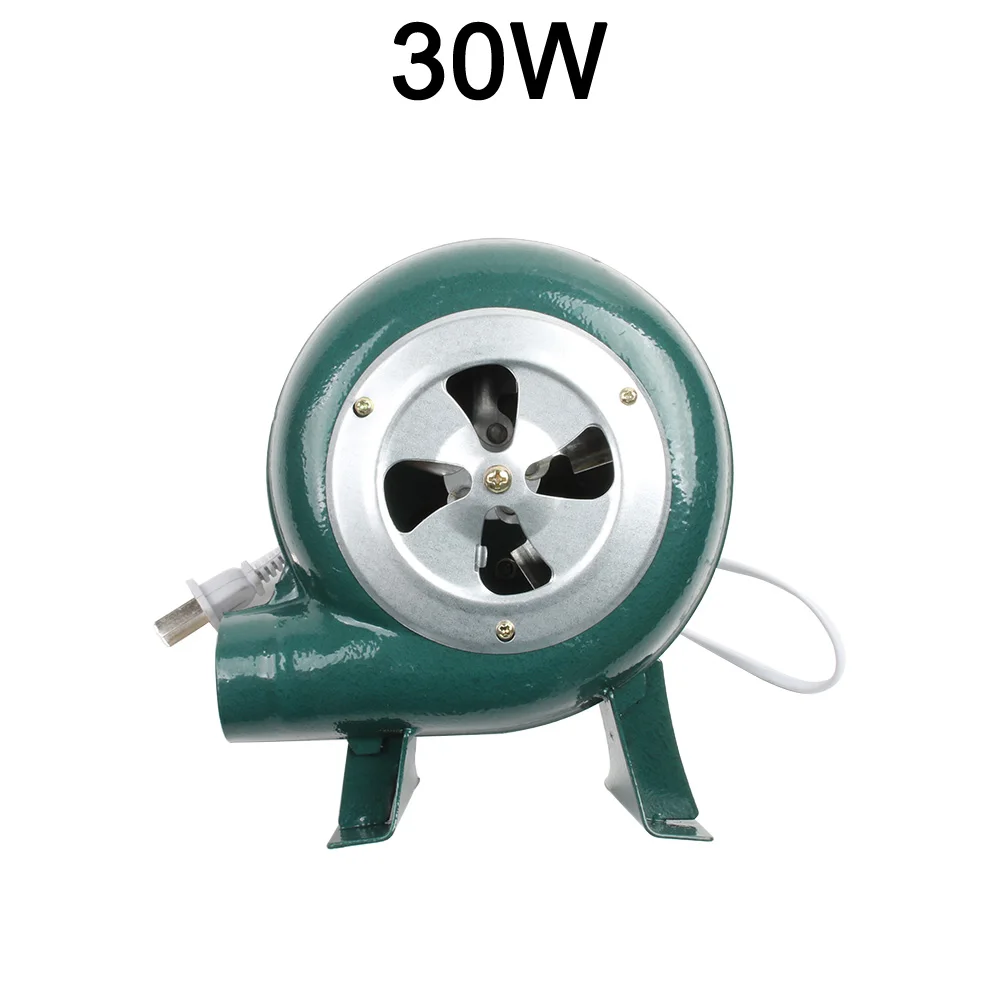 220V~240V household blower Iron Barbecue blower Small centrifugal blower 30W 40W 60W 80W EU US Plug adapter Green for barbecue - Цвет: 30W