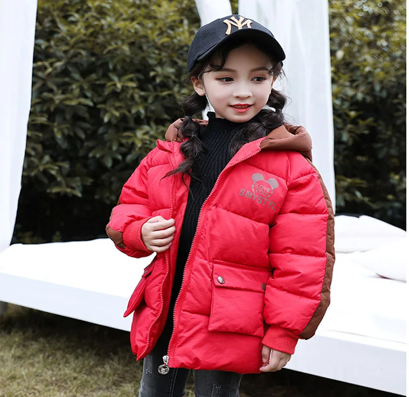 new children's down cotton padded children's boys and girls with the thickening cartoon Mickey Bao winter jumpsuit for a bo