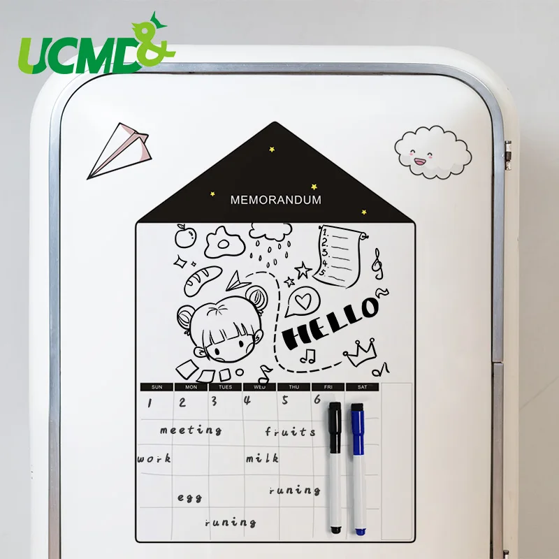 

Magnetic Calendar Memo Message board Dry Wipe Schedule Whiteboard Weekly Planner To Do List Daily Organizer Menu Fridge Sticker