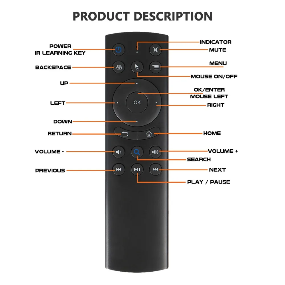 G20BTS bluetooth air mouse-d7