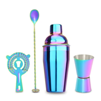 

Cocktail Shaker Bar Set Built-in Strainer Bartender Kit with Double Jigger Mixing Spoon Bar Tool Kitchen,Dining & Bar TB Sale