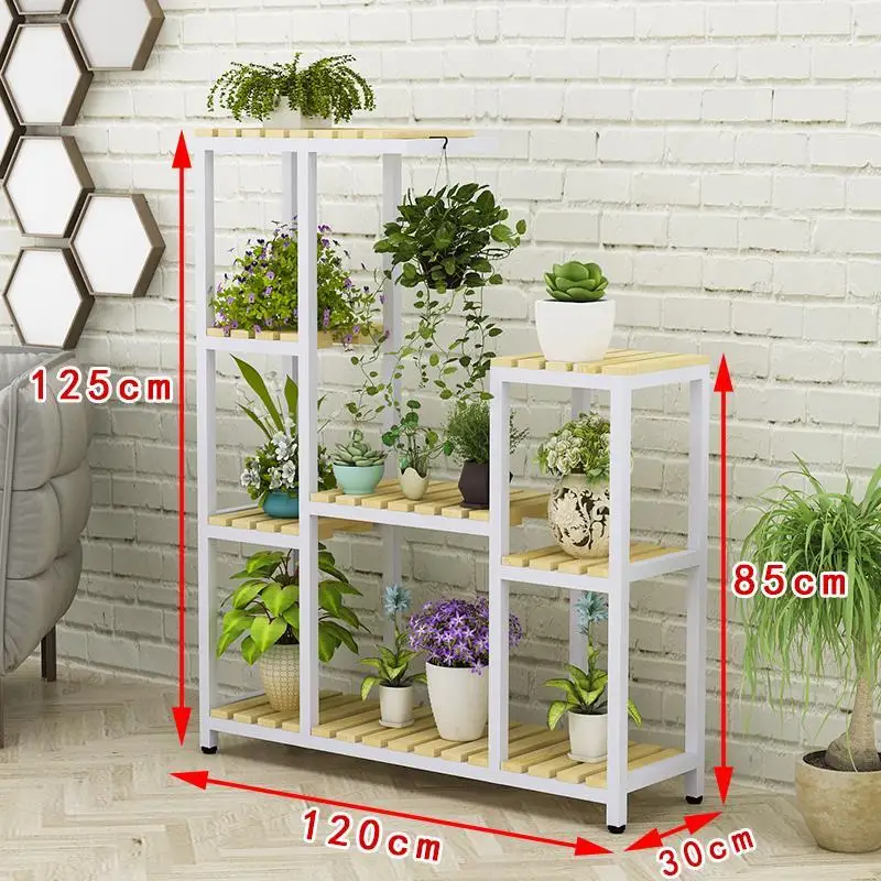 Деревянные полки Rak Bunga для строительных лесов Porta Piante Plantenrekken садовый стол Dekoration