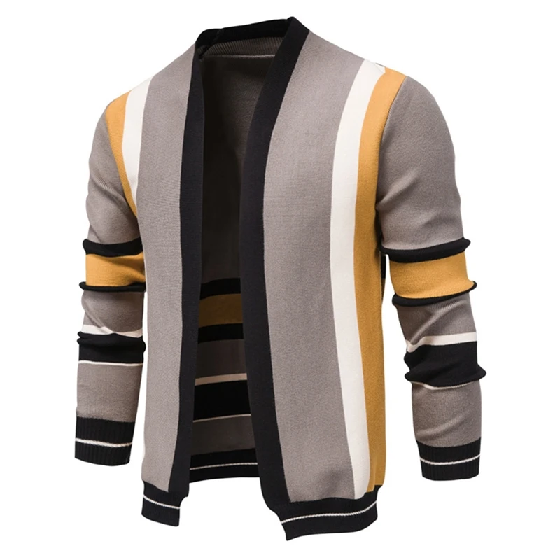 

2020 New Wool Colorful Matching Quality Cardigan Men Casual Knitted Slim Sweaters Men Fashion Warm Autumn Winter Men's Sweaters