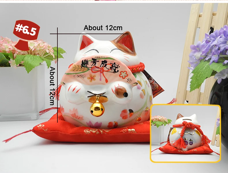 Lucky Cat Керамика любовь Декор для дома, с изображением кота фарфоровое украшение Бизнес подарок Lucky Cat Копилка изделия фэн-шуй