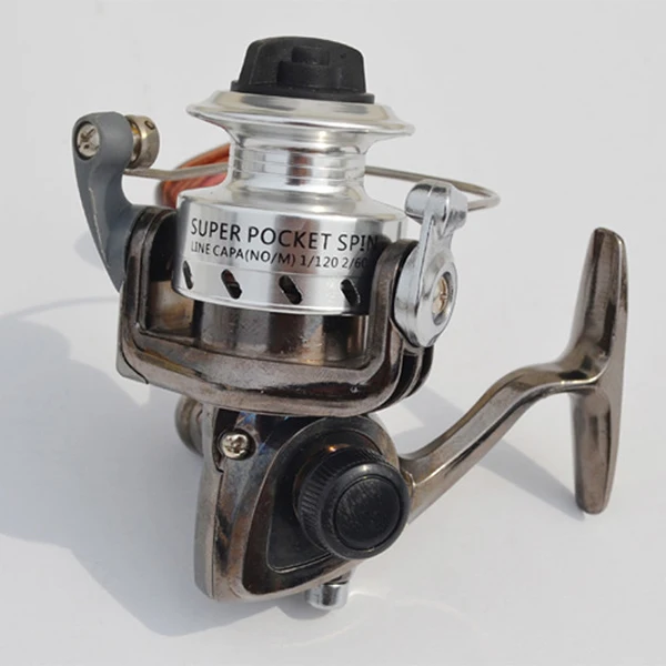 SHUANGYU RAMPART MN100 Full Metal Body Spinning Fishing Reel Ice Reel Raft Lure Wheel Mini Small Reel Fish-ing Accessories parts