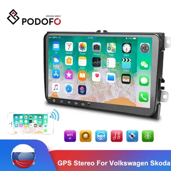 

Podofo Android 2 Din Car radio Multimedia Player GPS Stereo For Seat Octavia golf 5 6 touran passat B6 MP5 Plyaer Audio Stereo