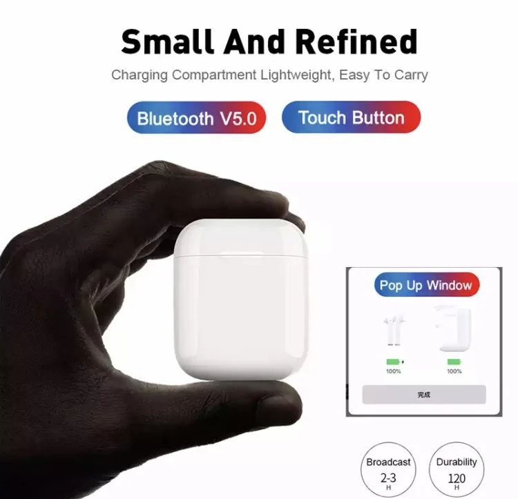 Inpods 12 Pk i60 TWS Bluetooth наушники 5,0 Bluetooth гарнитура Беспроводные наушники с микрофоном Siri